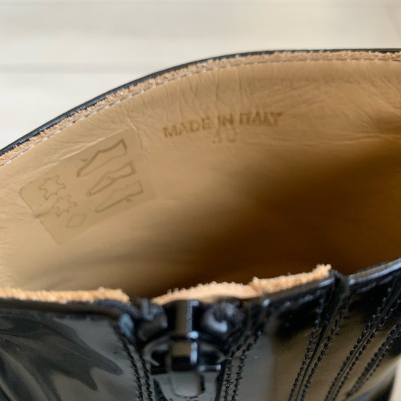 MM6 Maison Martin Margiela Buckled Leather Wedge Boots 40 / US 9.5 - Picture 5 of 7